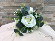 Fresh Look Ivory Roses With Eucalyptus *Special Edition*