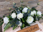 Fresh Look Ivory Roses With Eucalyptus *Special Edition*