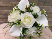 Calla Lily With Choice of Glitter/Plain Roses