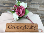 Fresh Look Rose Pink Roses With Heather & Gypsophila *Special Edition*