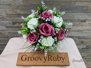 Fresh Look Rose Pink Roses With Heather & Gypsophila *Special Edition*