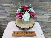 Fresh Look Rose Pink Roses With Heather & Gypsophila *Special Edition*