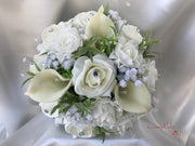 Ivory Roses & Carnations With Calla Lily & Gypsophila