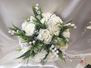 Rose, Carnation, Lily of the Valley & Foliage