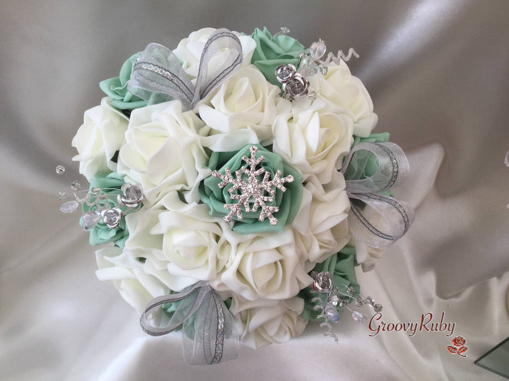 Mint Green Snowflake