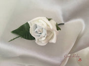 Single Pearl Rose Buttonhole - Colour of your Choice