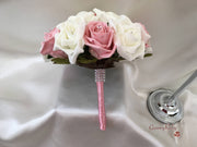 Dusky Pink & Ivory Rose Crystal