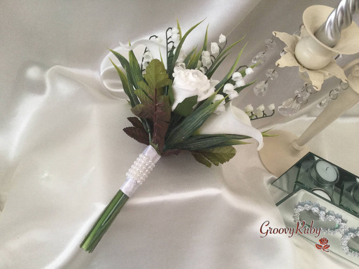 Lily of the Valley & Large Calla Lily