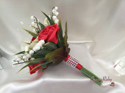 Red Rose, Lily of the Valley & Large Calla Lily