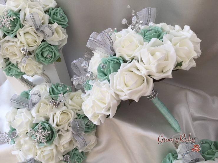 Mint Green Snowflake