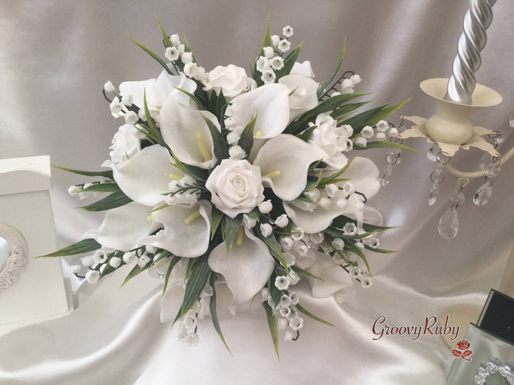 Lily of the Valley & Large Calla Lily