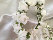 Bride Flower Head Garland - Ivory