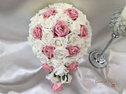 Dusky Pink & Ivory Rose Crystal