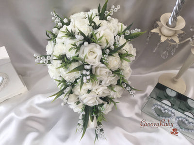 Rose, Carnation, Lily of the Valley & Foliage