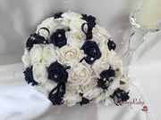 Navy & Ivory Butterfly Crystal