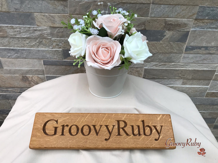 Mocha Pink & Ivory Rose With Foliage, Gypsophila & Crystal Sprays