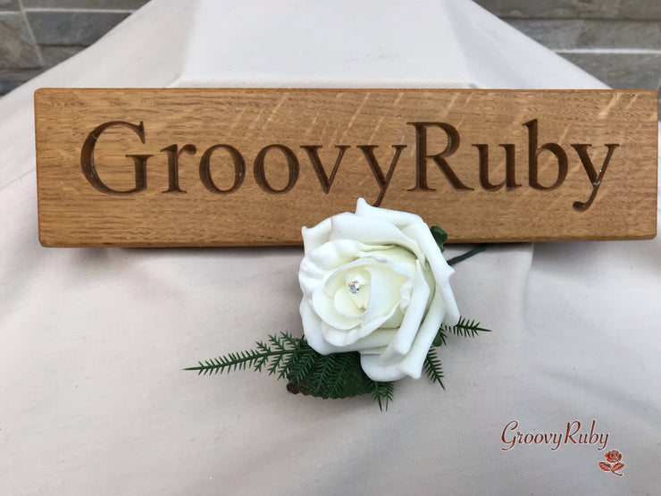 Burgundy Thistle With Foam Roses & Gypsophila