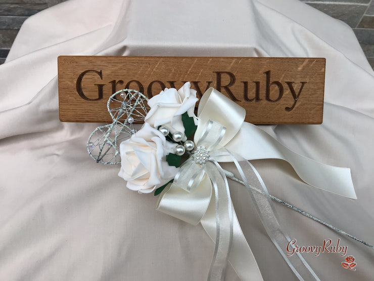 Champagne Roses With Pearl