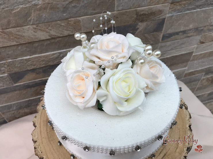 Champagne Roses With Pearl