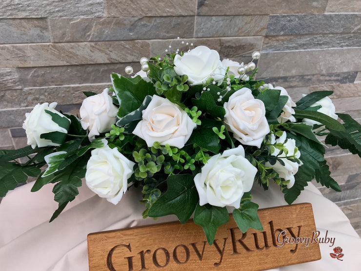 Champagne Roses With Pearl