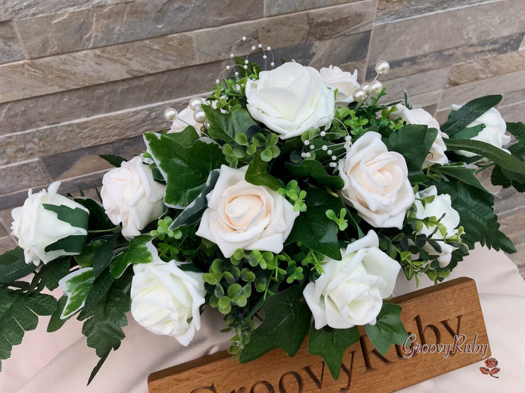 Champagne Roses With Pearl