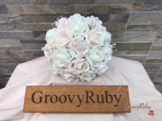 Champagne Roses With Pearl