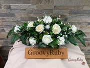 Chantilly Cream With Pearls & Foliage