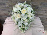 Chantilly Cream With Pearls & Foliage
