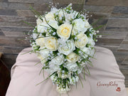 Chantilly Cream With Pearls & Foliage