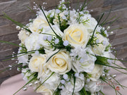 Chantilly Cream With Pearls & Foliage