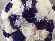 Cadbury Purple Glitter Rose With Silver Babies Breath
