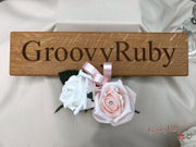 Double Rose Crystal Buttonhole - Colour Combination of your Choice