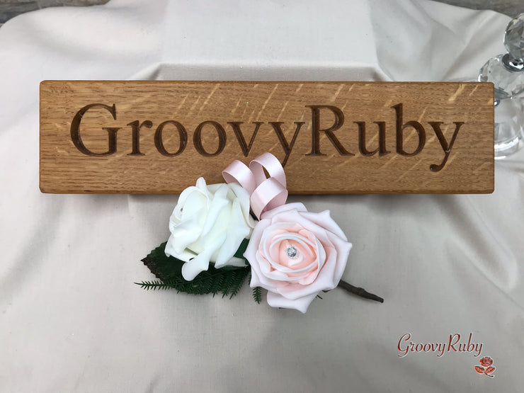 Double Rose Crystal Buttonhole - Colour Combination of your Choice