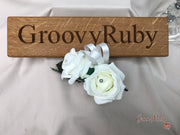 Double Rose Crystal Buttonhole - Colour Combination of your Choice