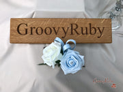 Double Rose Crystal Buttonhole - Colour Combination of your Choice