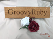 Double Rose Crystal Buttonhole - Colour Combination of your Choice
