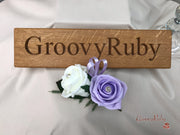 Double Rose Pearl Buttonhole - Colour Combination of your Choice