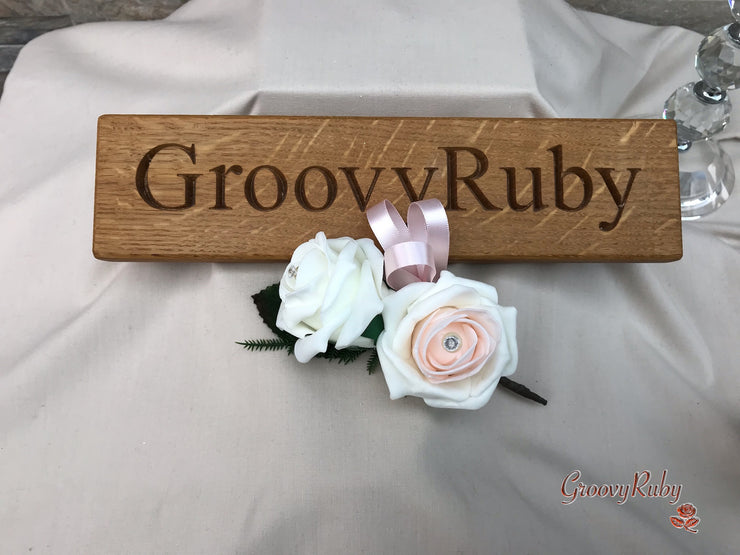 Double Rose Pearl Buttonhole - Colour Combination of your Choice