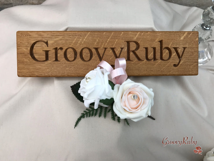 Double Rose Pearl Buttonhole - Colour Combination of your Choice