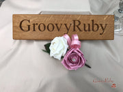 Double Rose Pearl Buttonhole - Colour Combination of your Choice