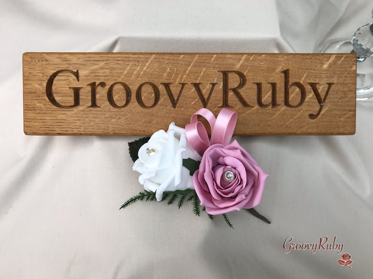 Double Rose Pearl Buttonhole - Colour Combination of your Choice