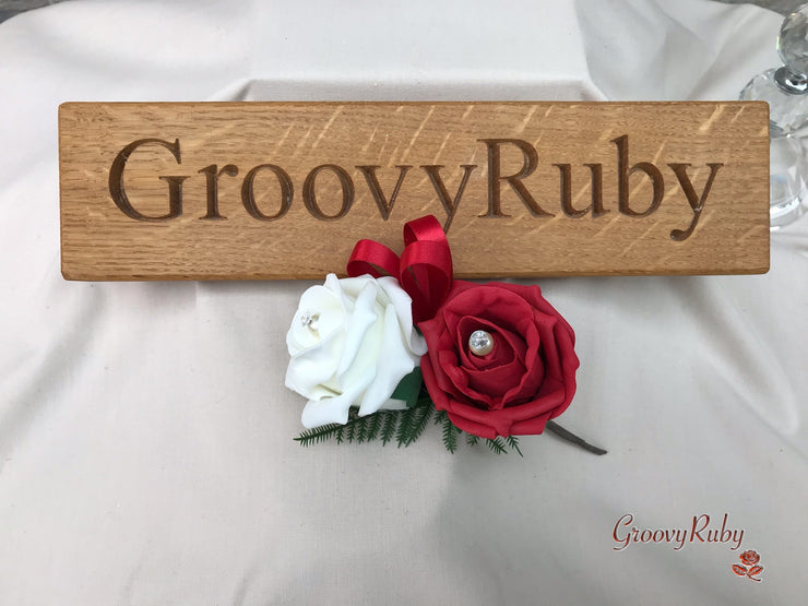 Double Rose Pearl Buttonhole - Colour Combination of your Choice