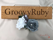 Double Rose Pearl Buttonhole - Colour Combination of your Choice