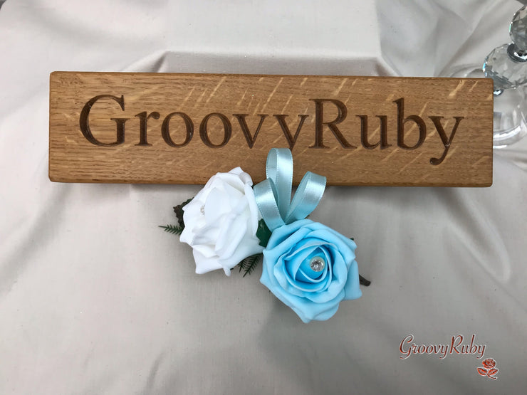 Double Rose Pearl Buttonhole - Colour Combination of your Choice