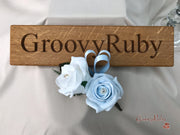 Double Rose Pearl Buttonhole - Colour Combination of your Choice