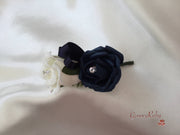 Navy & Ivory Butterfly Crystal