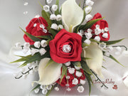 Red Rose, Lily of the Valley & Large Calla Lily