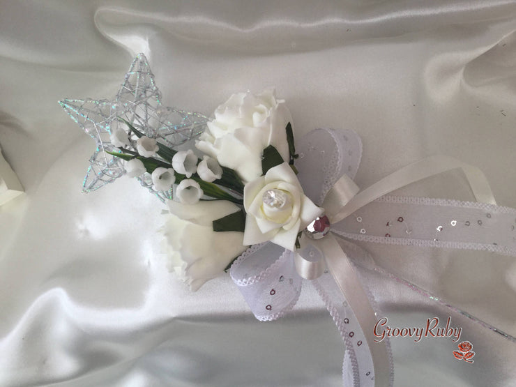 Rose, Carnation, Lily of the Valley & Foliage