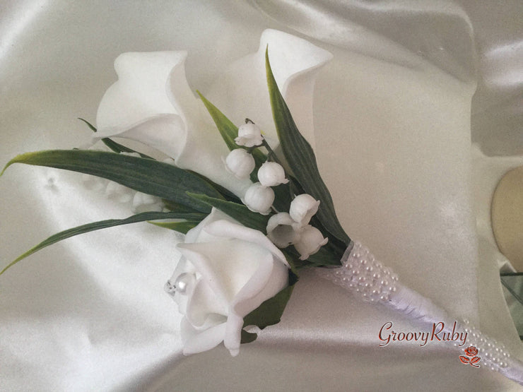 Lily of the Valley & Large Calla Lily
