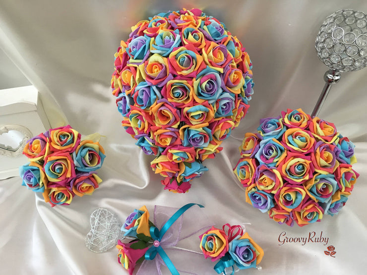 Rainbow Roses